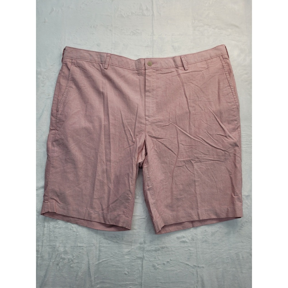 NWT Jos. A. Bank 1905 Chino Shorts Mens 42 Pink Cotton Oxford Flat Front